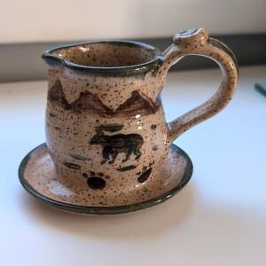 Stoneware creamer